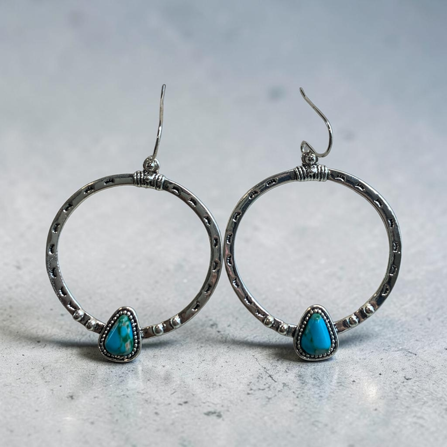 Turqouise Circle Sonora Earrings