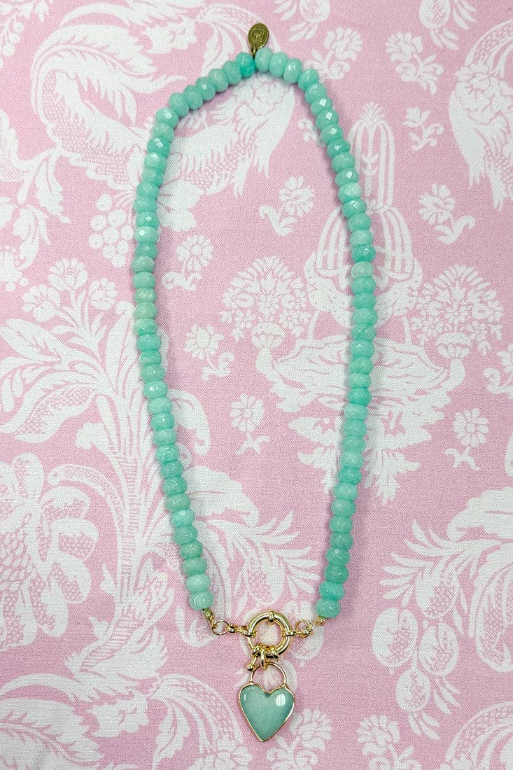 Gemstone Candy Necklace - Blue