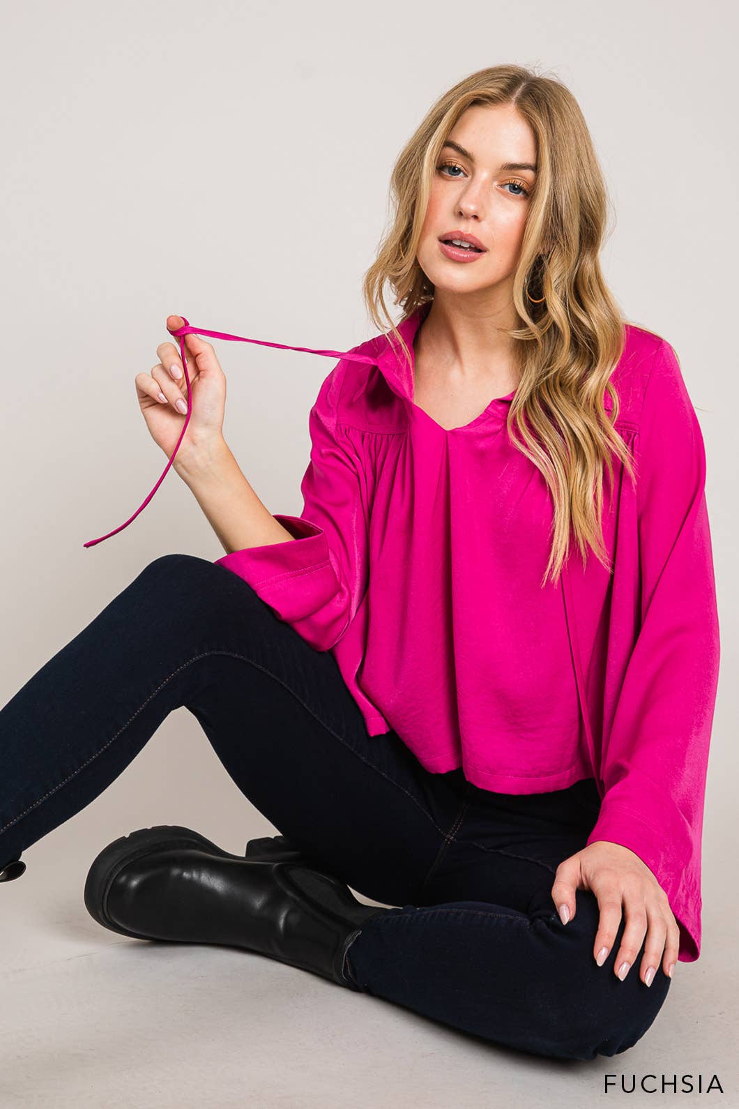 Hot Pink Blouse