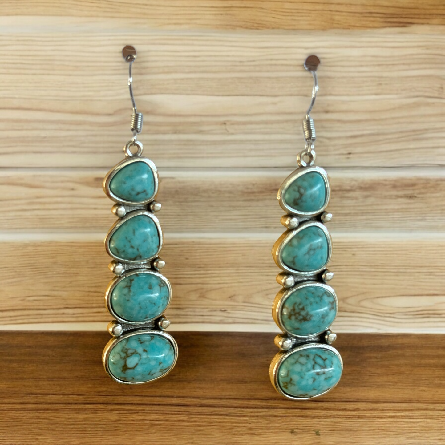 Turquoise Cascade Dangle Earring