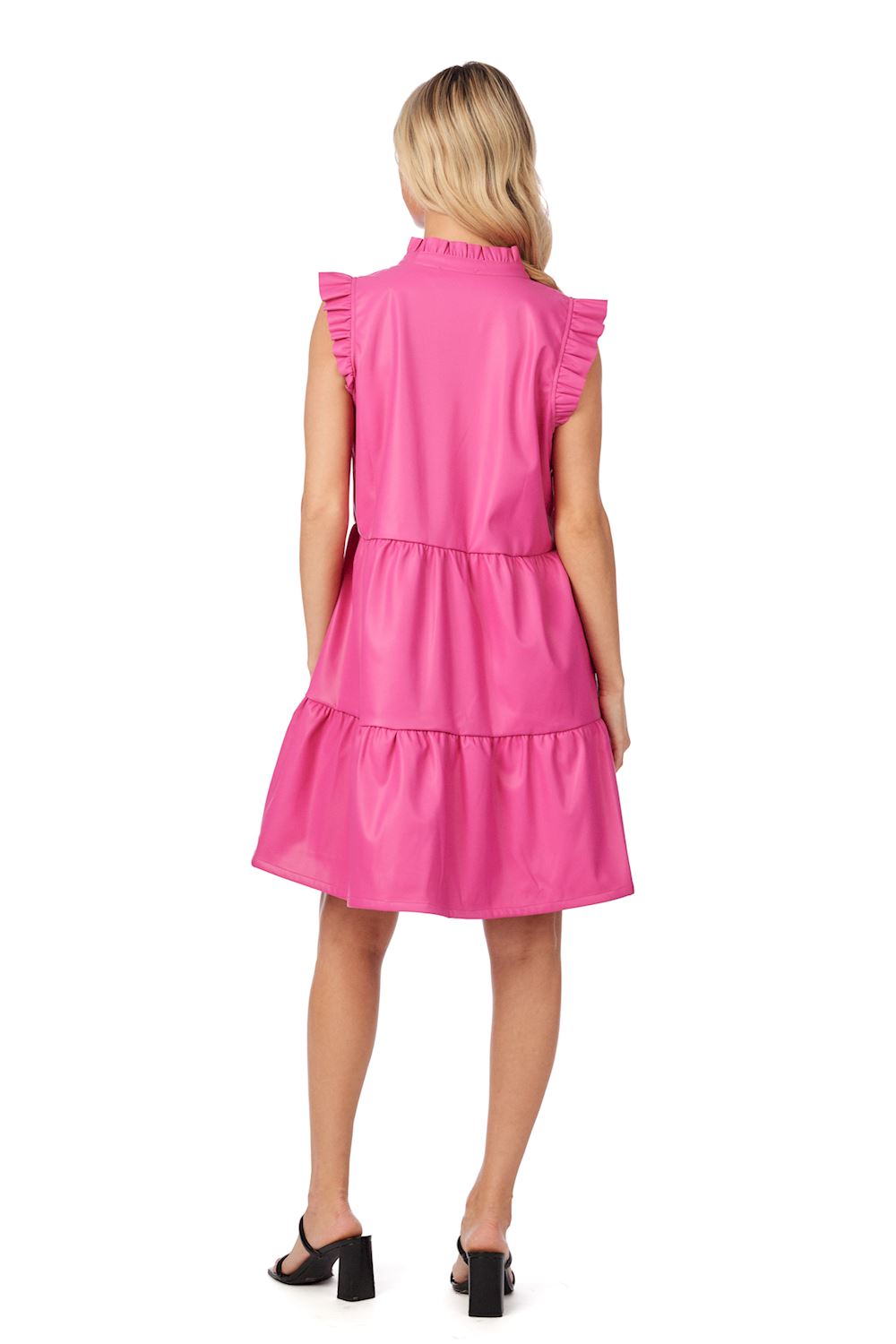 Tabitha Faux Leather Dress