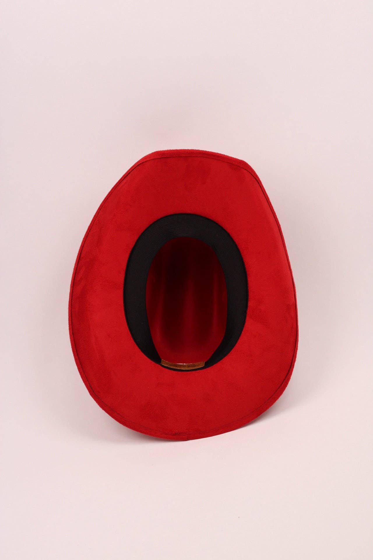 Kids Vegan Suede Austin Hat - Lipstick Red
