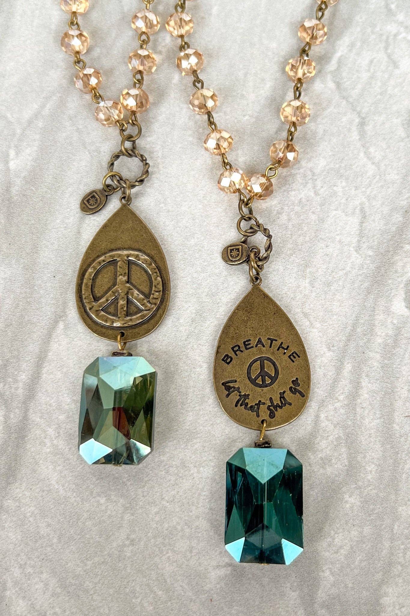 Breathe Necklace in Bronze