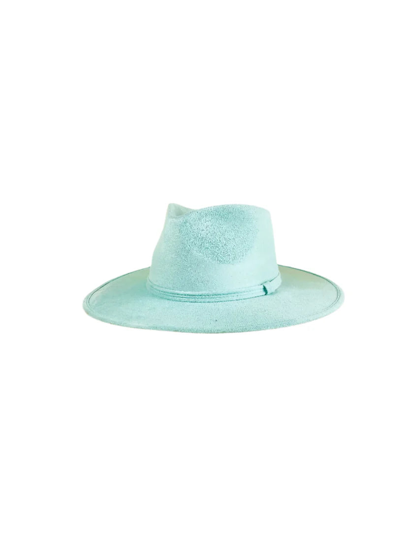 Vegan Suede Rancher Hat - Mint