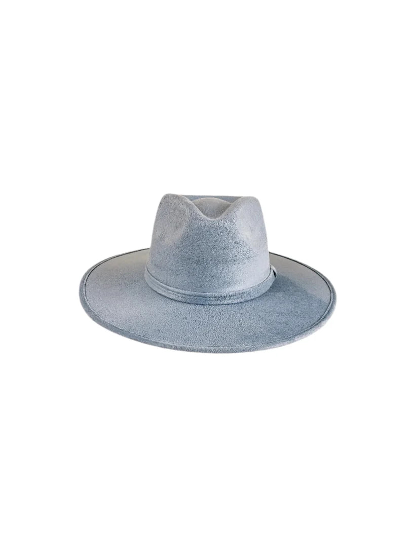 Vegan Suede Rancher - Steel Blue