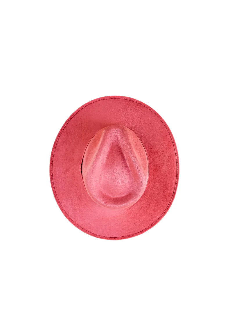 Vegan Suede Rancher - Coral Pink