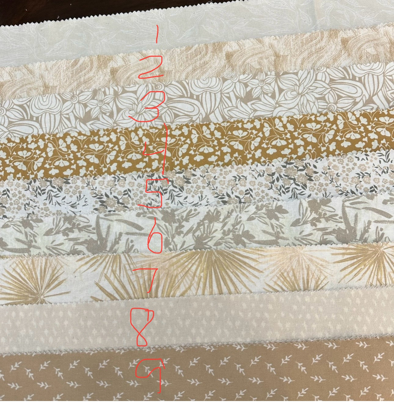 Tan Fabric Strip for Band
