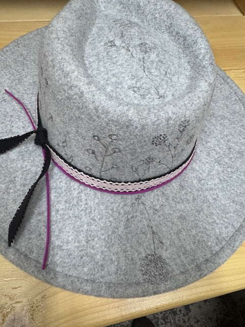 Rachel Felt/Wool Blend Grey Rancher