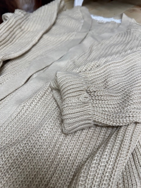 Long jacket-style cardigan