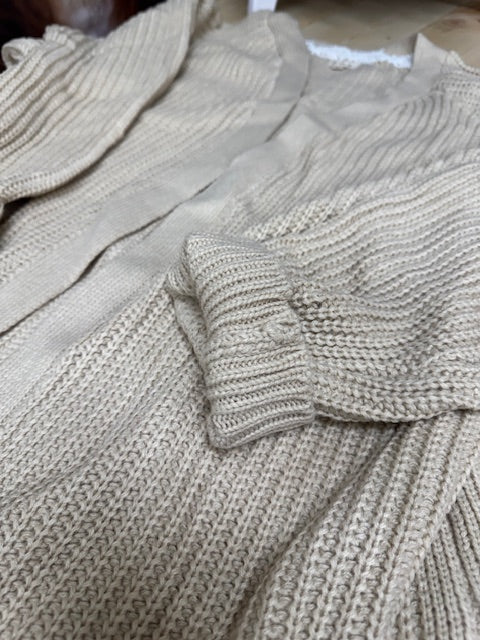 Long jacket-style cardigan
