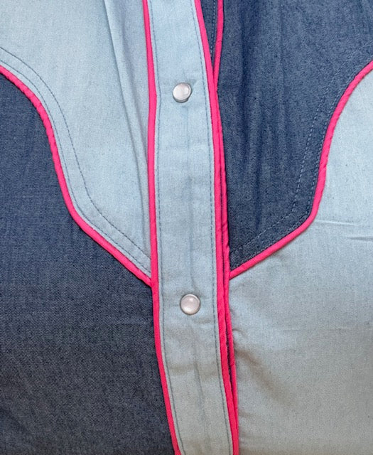 Sleeveless Pearl Snap Western Shirt