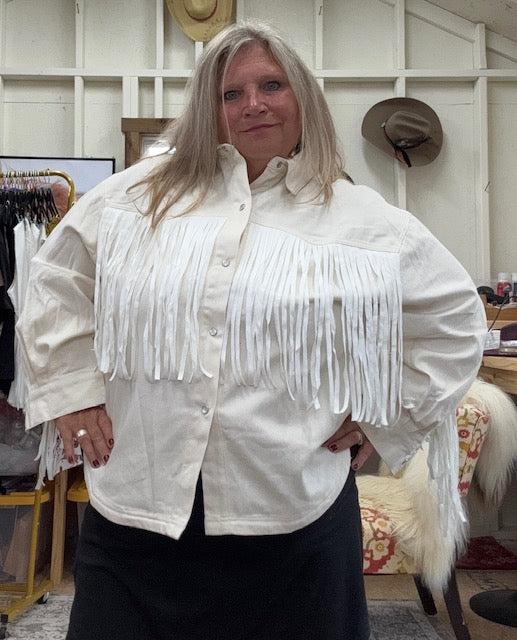 Western Fringe Shacket