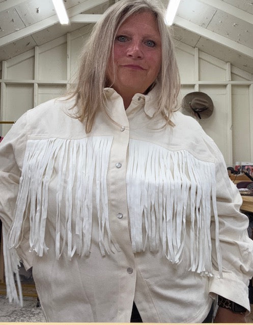 Western Fringe Shacket