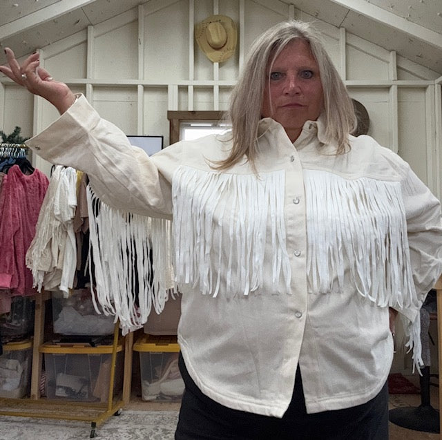Western Fringe Shacket