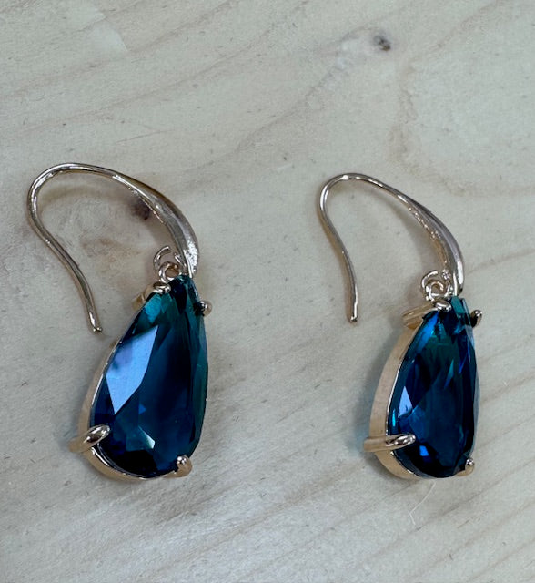 Teal Teardrop Earrings
