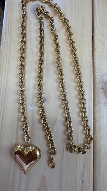 XL Wrap Around Bubble Heart Neckace