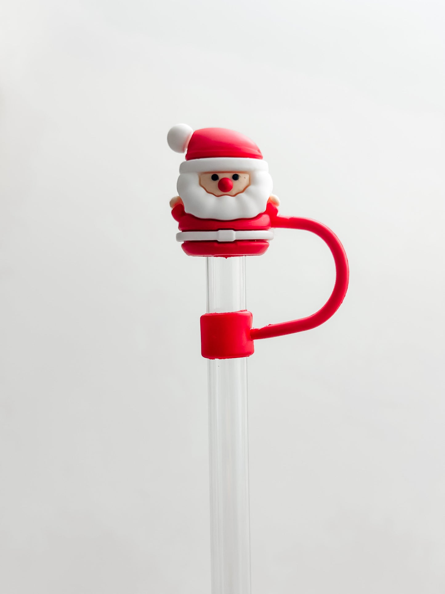 Red Santa Straw Cover