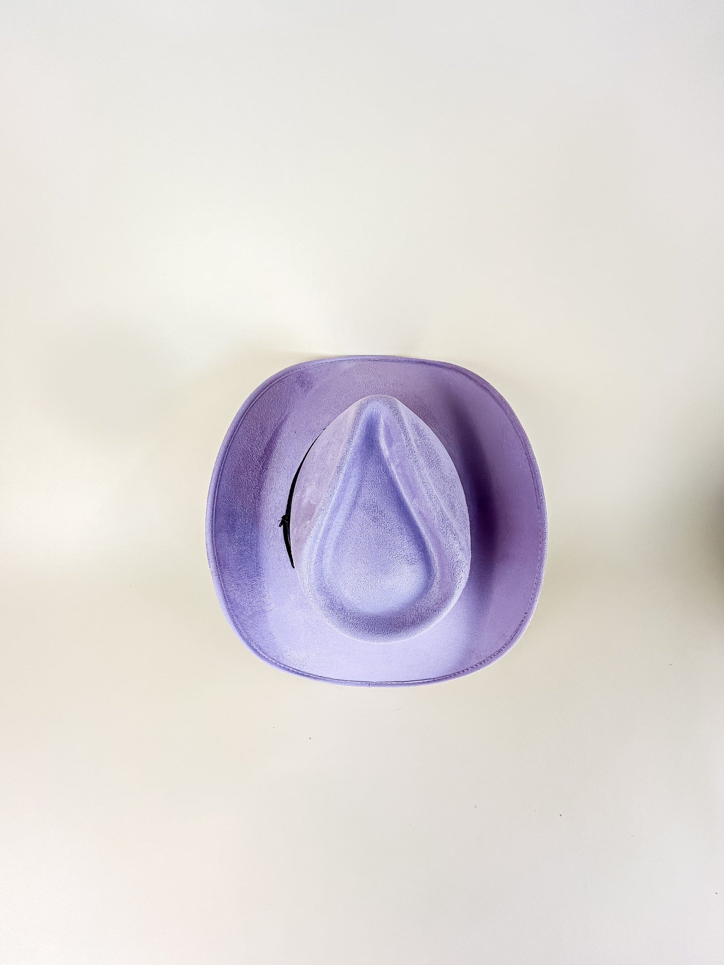 Santa Fe Vegan Suede Cowboy Rancher Hat - Lavender