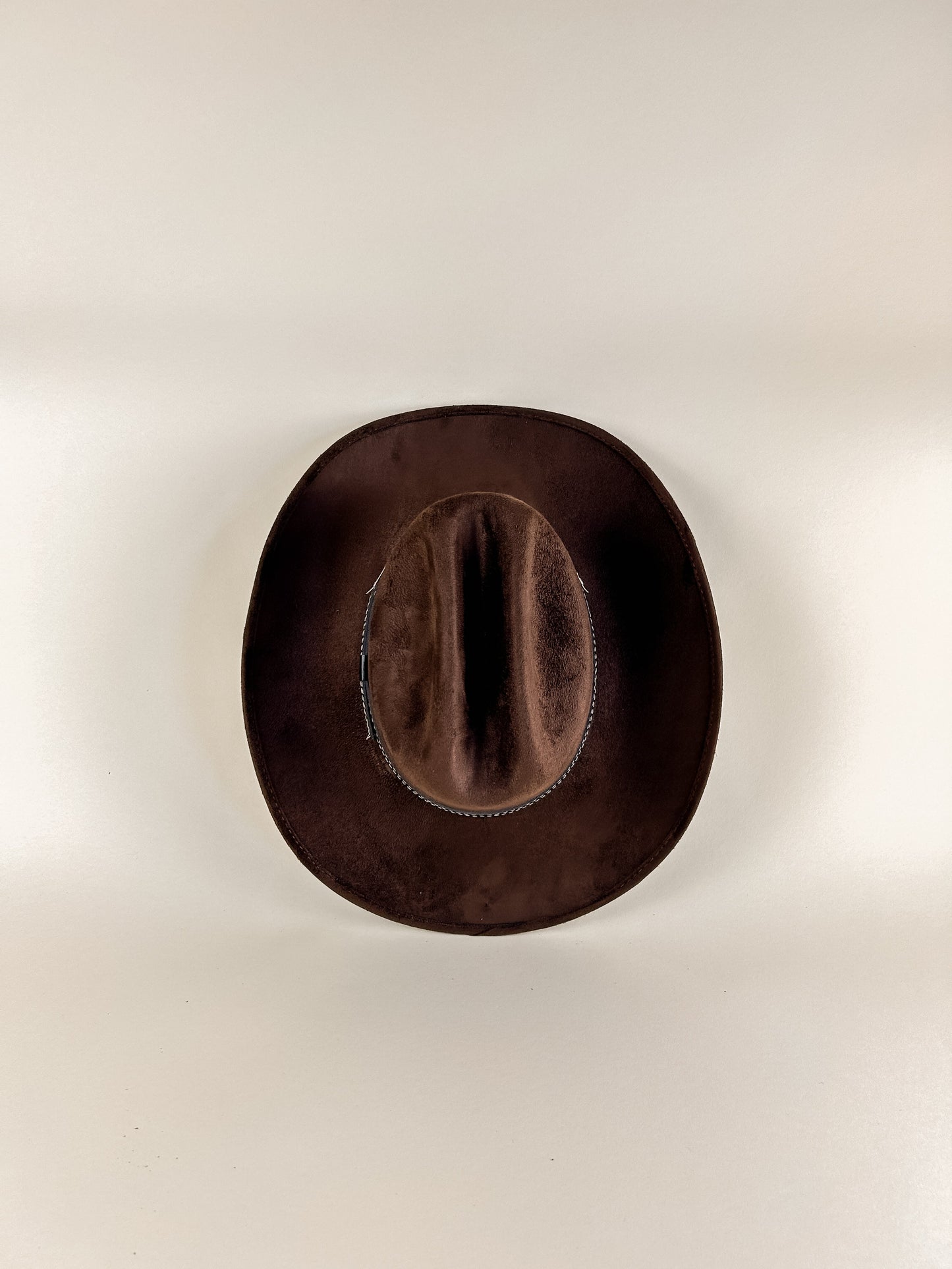 Texana Vegan Suede Cowboy Hat - Chocolate