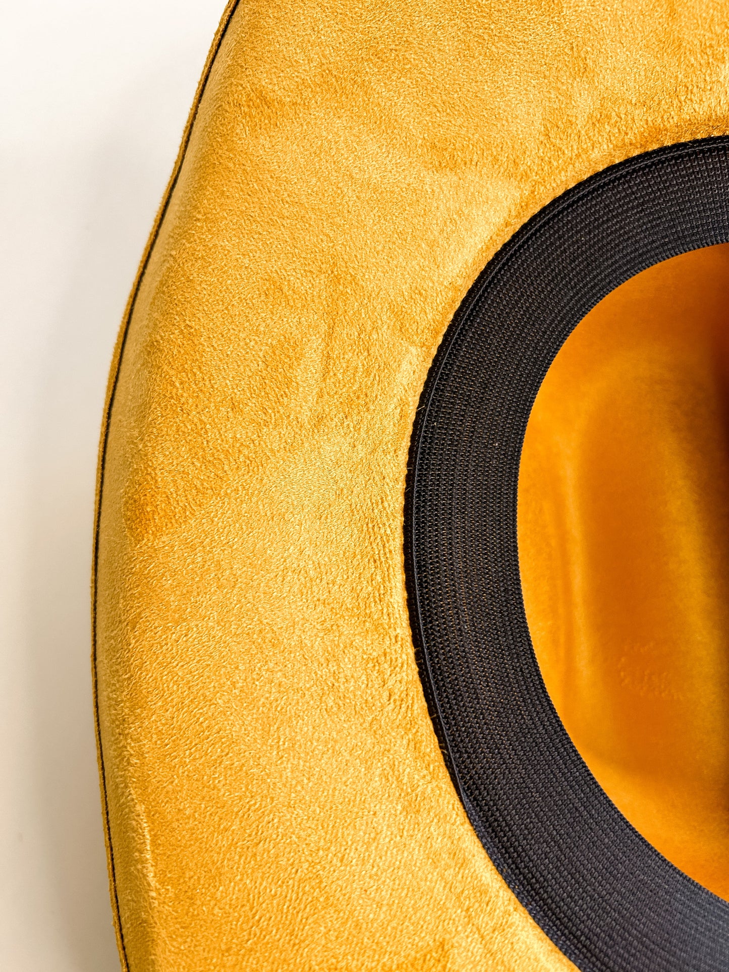 Austin Vegan Suede Cowboy Hat - Mustard Yellow