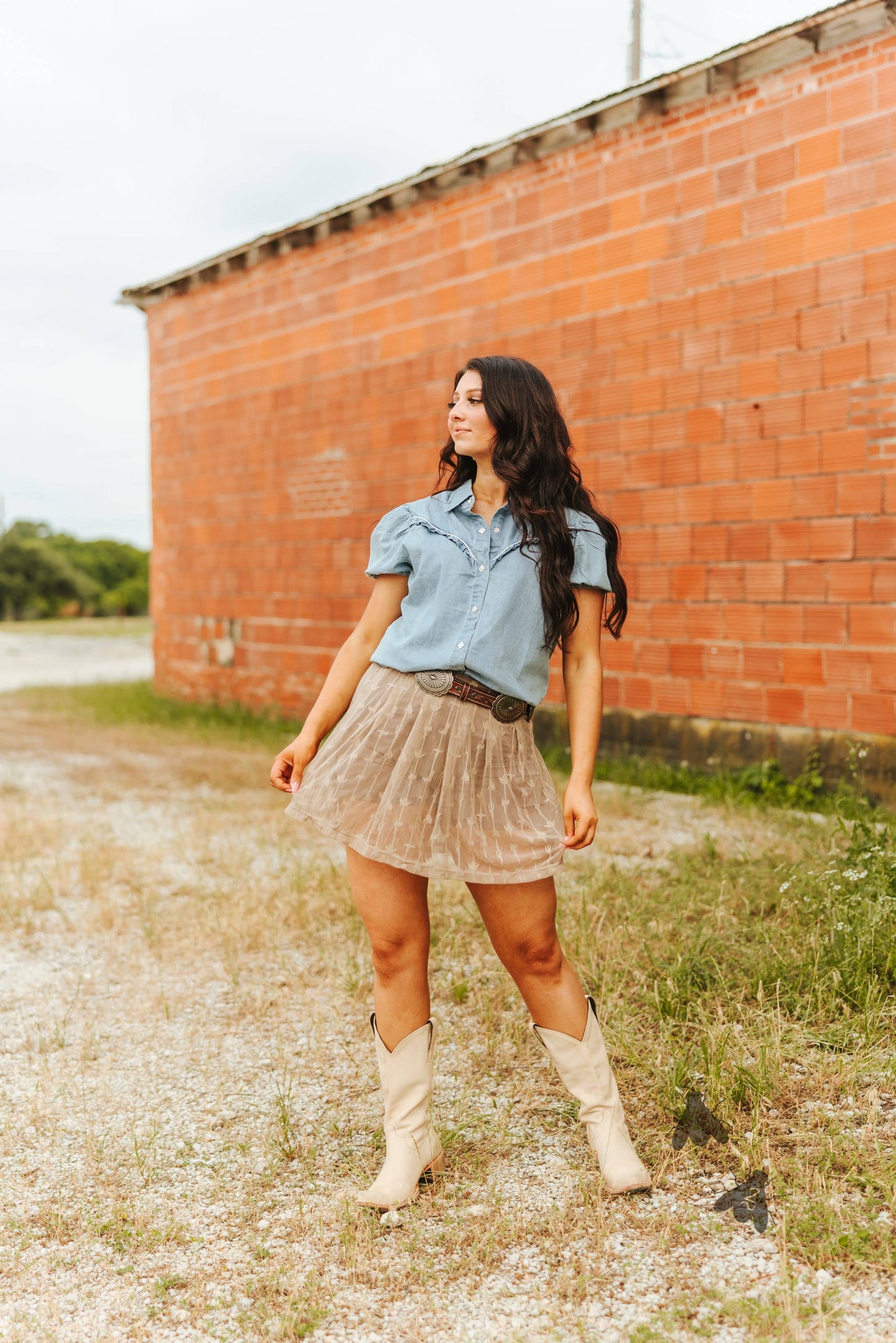 Bone Lace Skort
