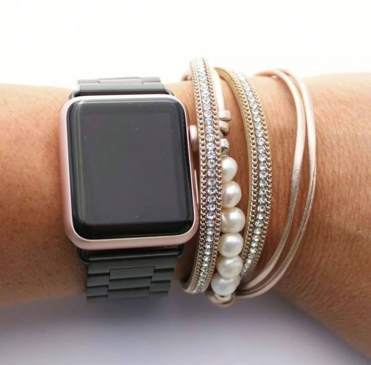 Pearl Wrap Crystal Bracelets (Silver or Gold)