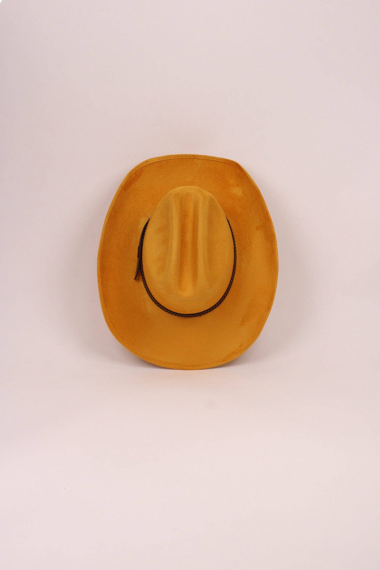 Texana Vegan Suede Cowboy Hat - Mustard