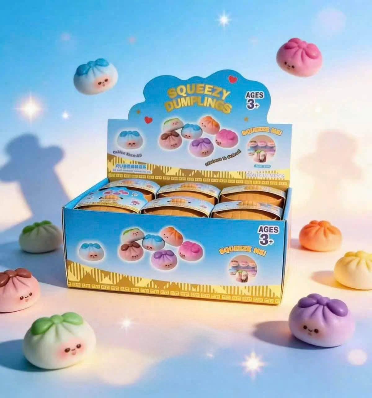 Mystery Soft-Rising Foamy Dumpling Bun Fidget Toy for Stress Relief