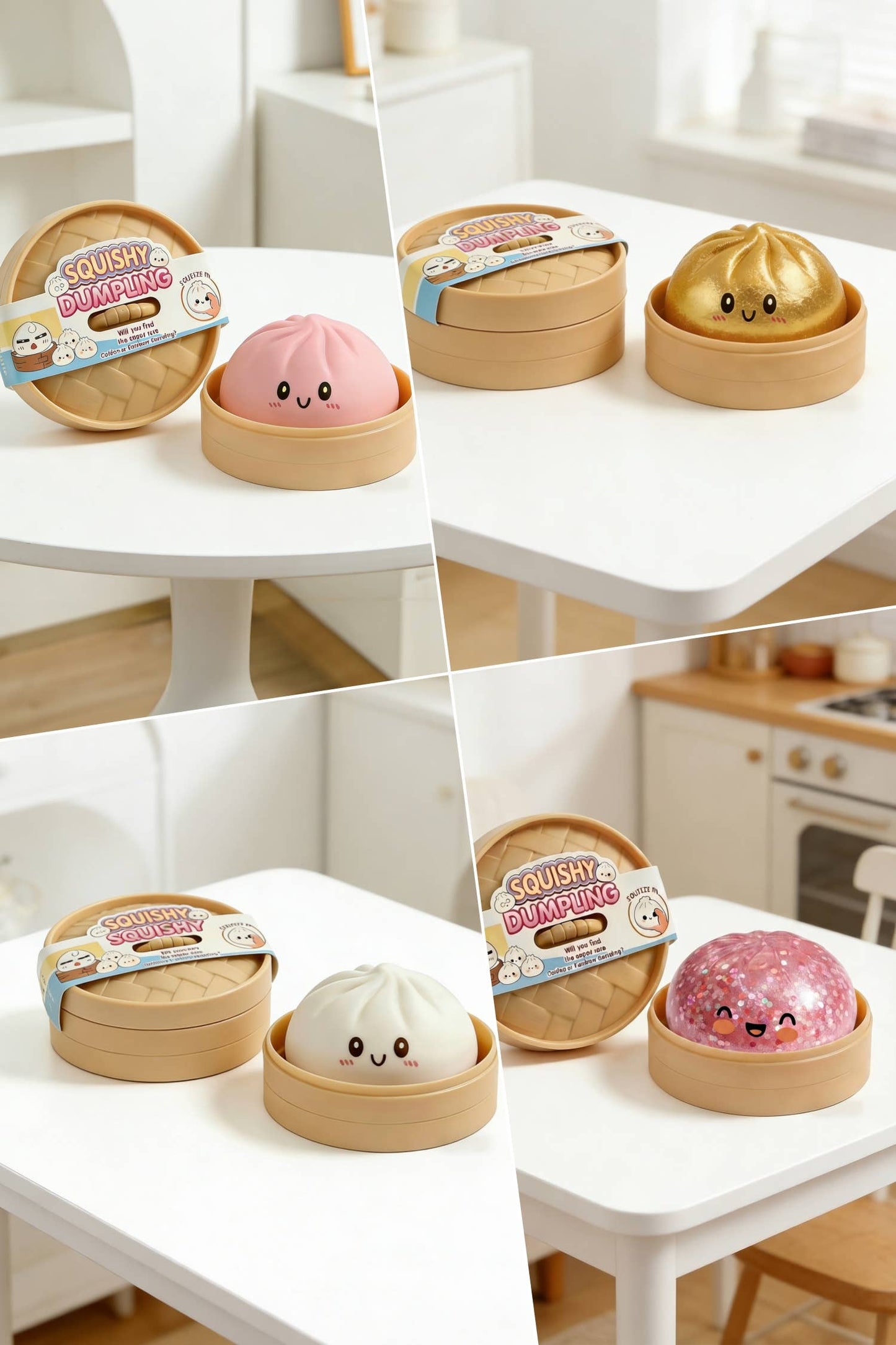 Dumpling Squishy Stress Relief Squeeze Toy