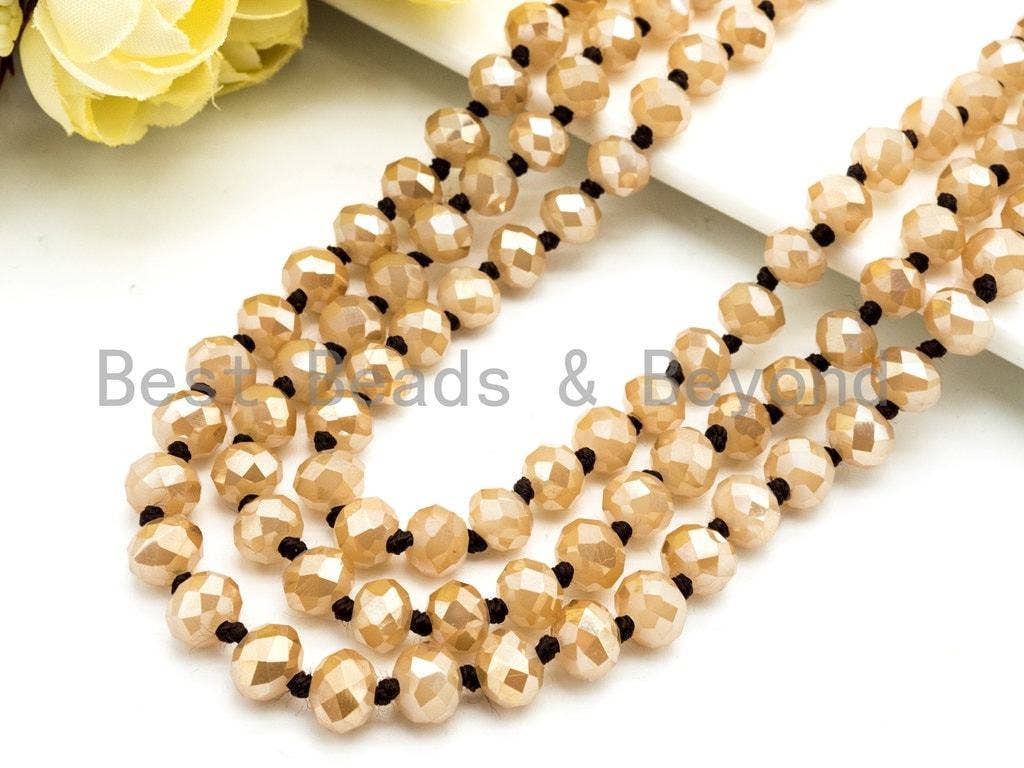Crystal 60" Strand - Mocha