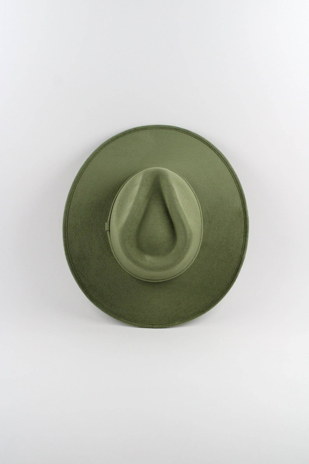 Vegan Suede Rancher Hat - Sage