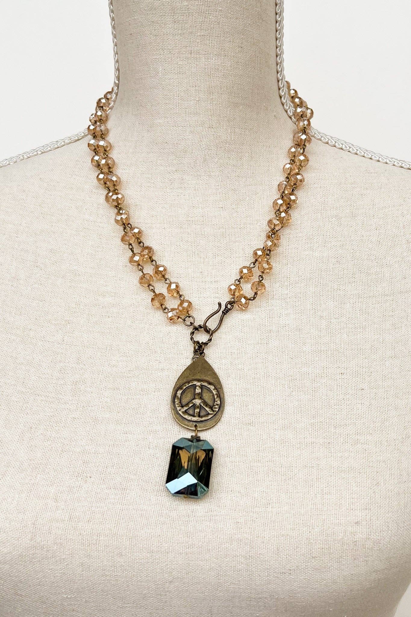 Breathe Necklace in Bronze