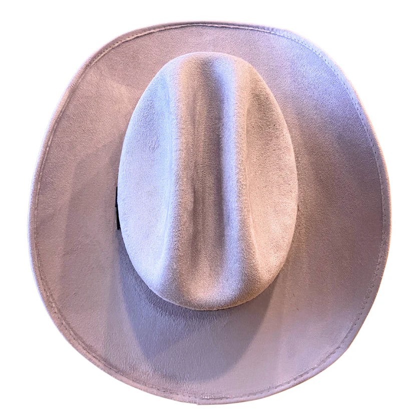 Texana Vegan Suede Cowboy Hat - Lavendar