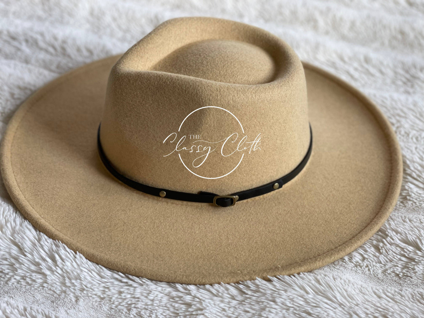 Wool Blend Wide Brim Western Hat - Mustard Rancher