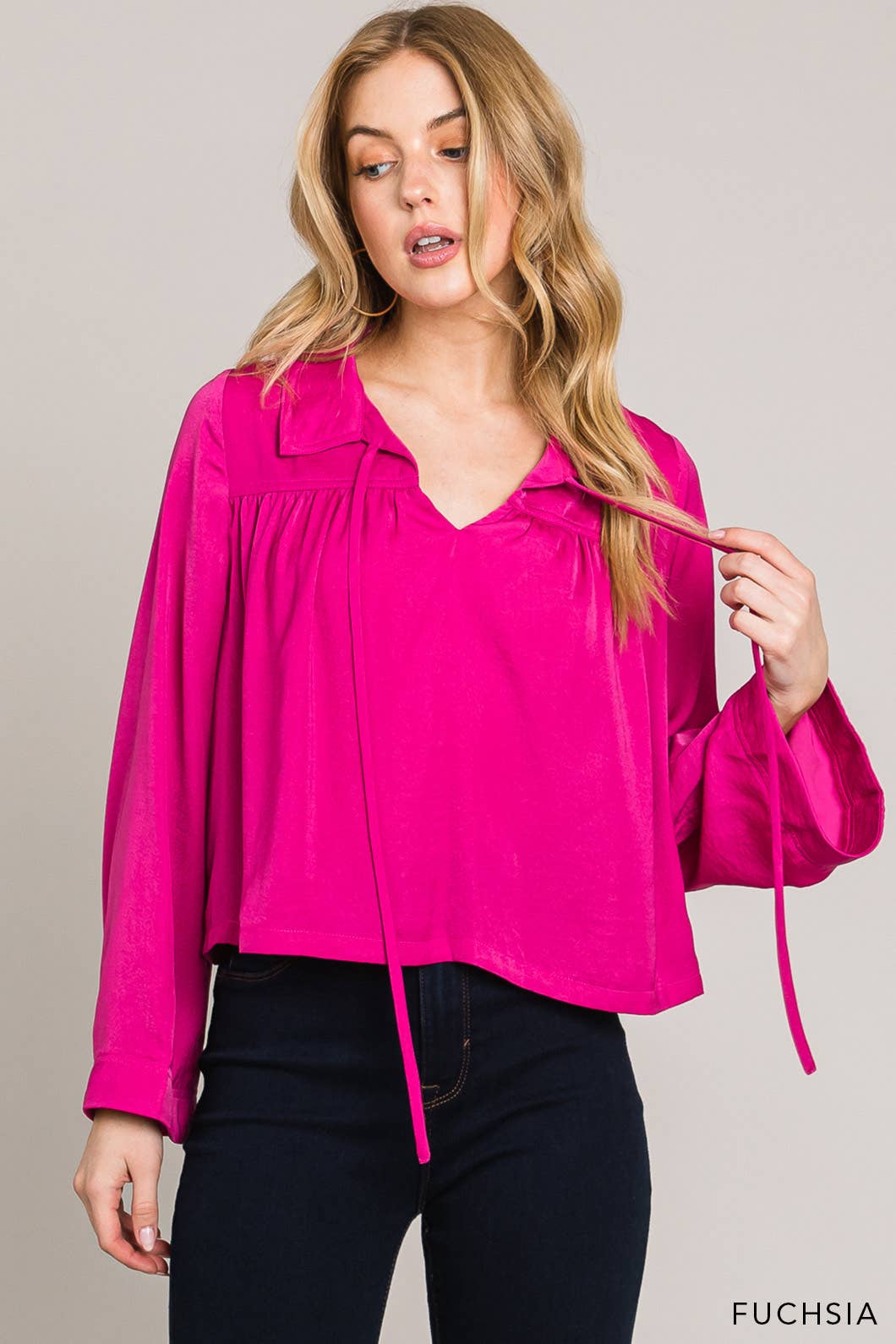 Hot Pink Blouse