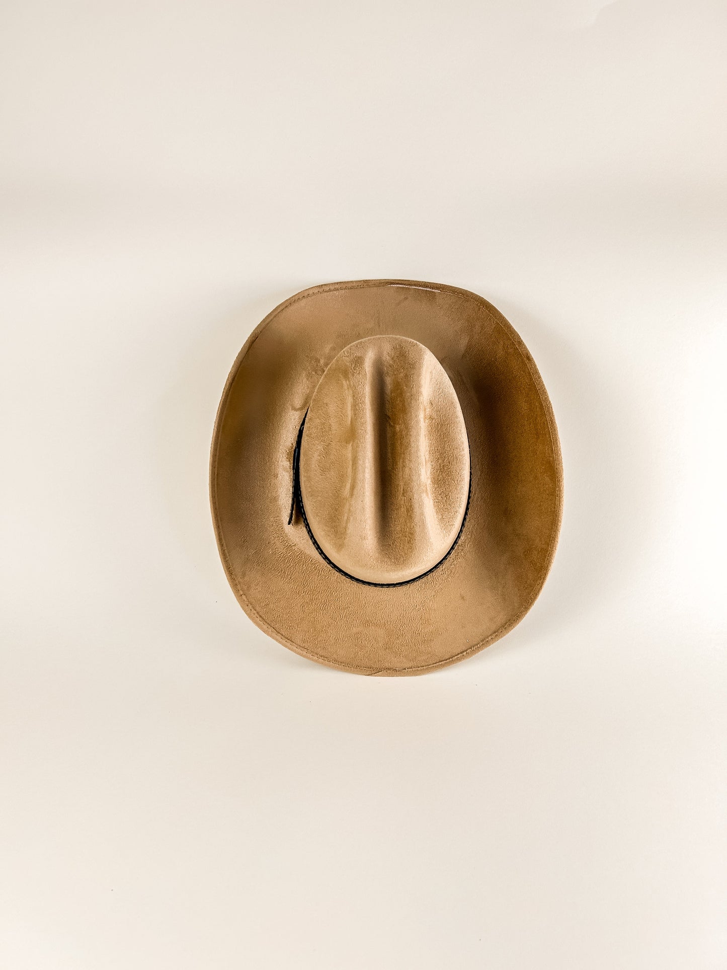 Texana Vegan Suede Cowboy Hat - Cappuccino