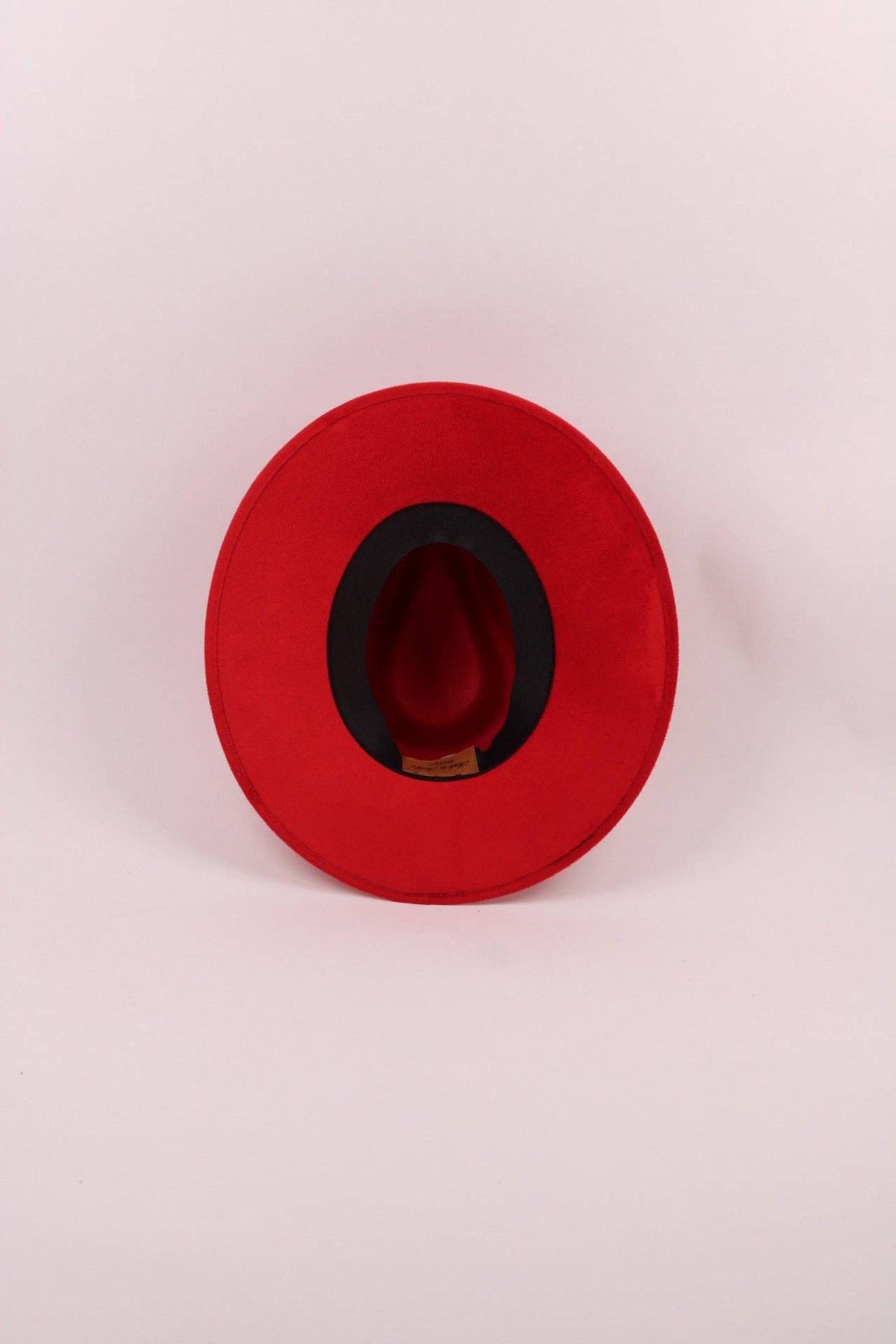 Vegan Suede Rancher Hat - Lipstick Red