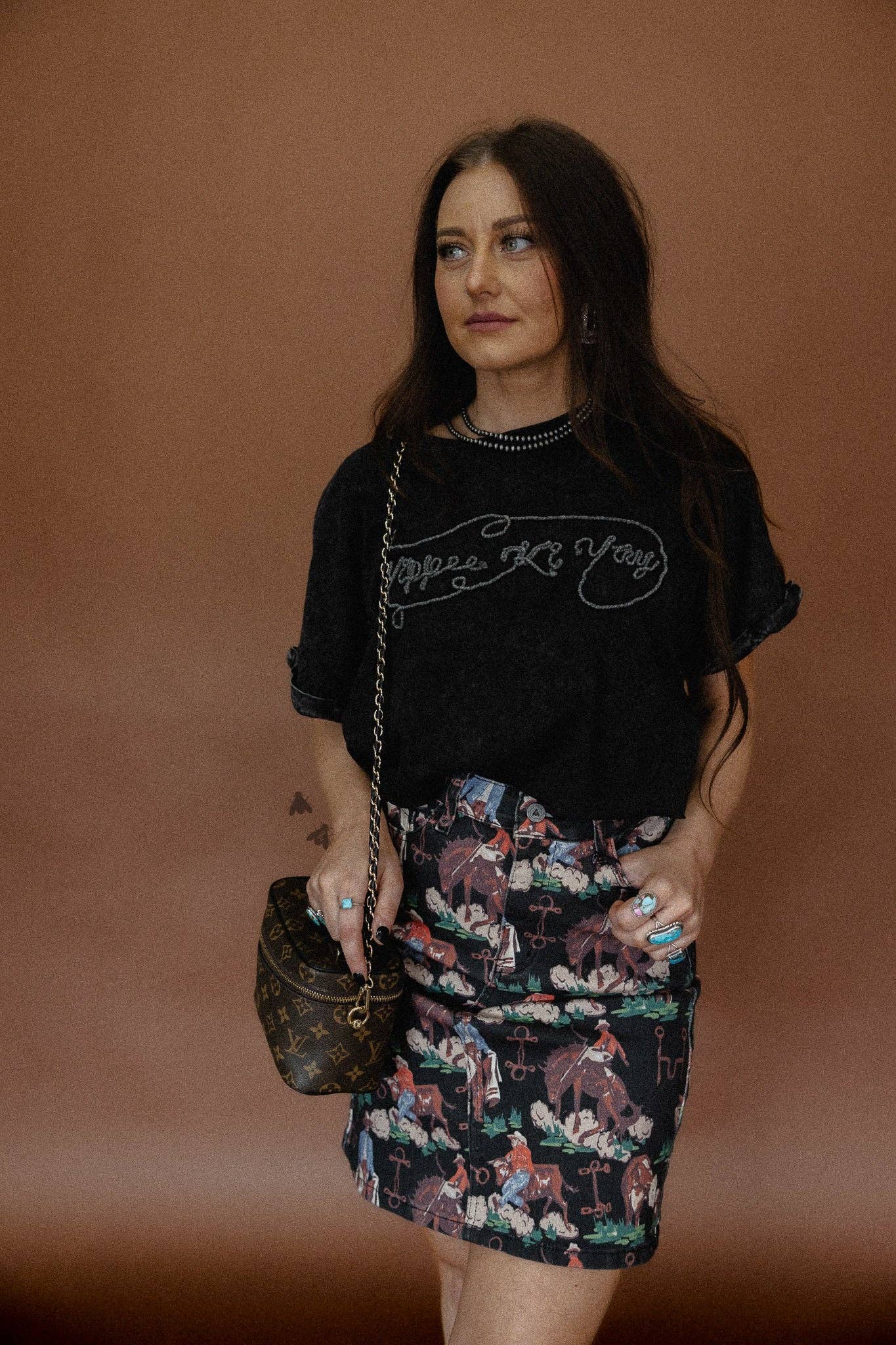 Denim Cowboy Skirt