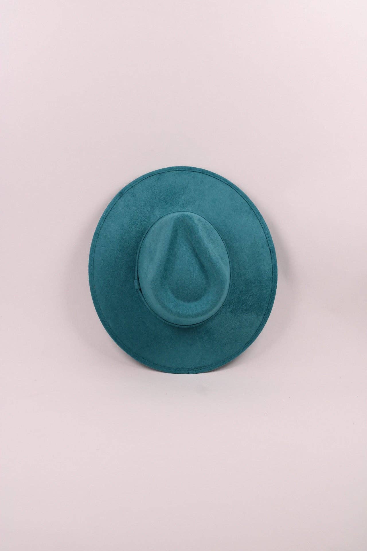 Vegan Suede Rancher Hat - Turquoise