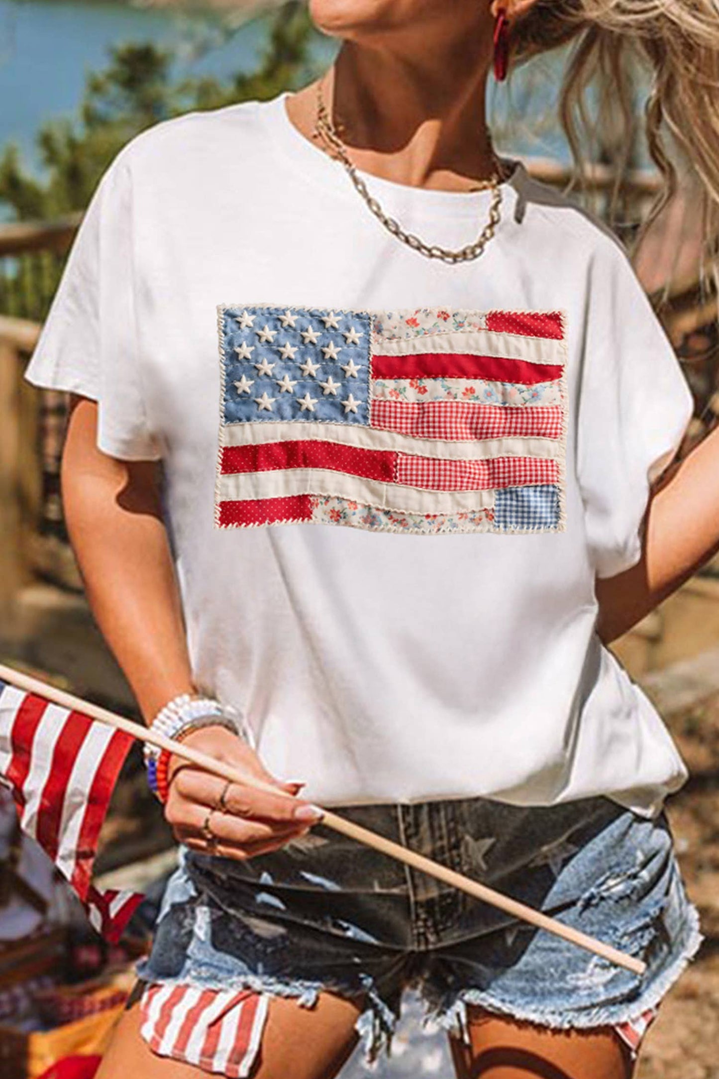 American Flag Tee