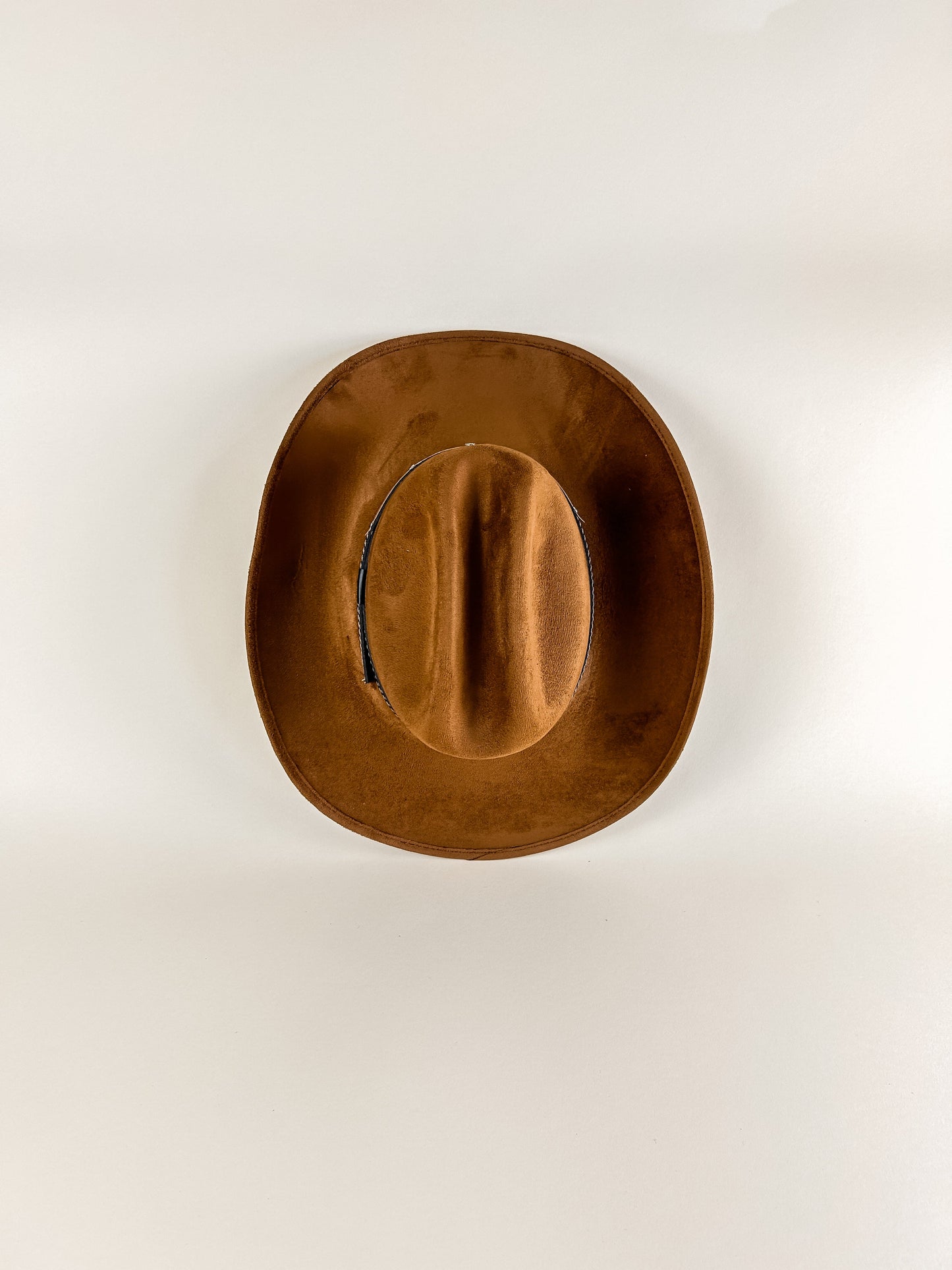 Texana Vegan Suede Cowboy Hat - Caramel