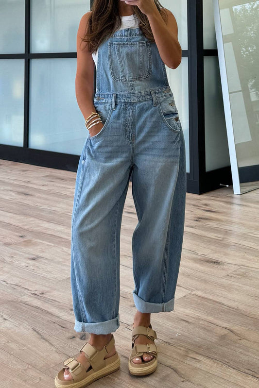 Buckle Barrel Denim Overalls