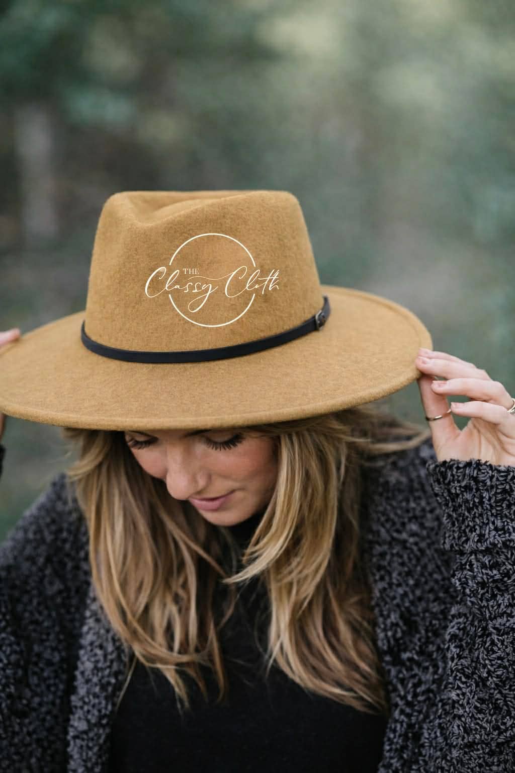 Wool Blend Wide Brim Western Hat - Mustard Rancher
