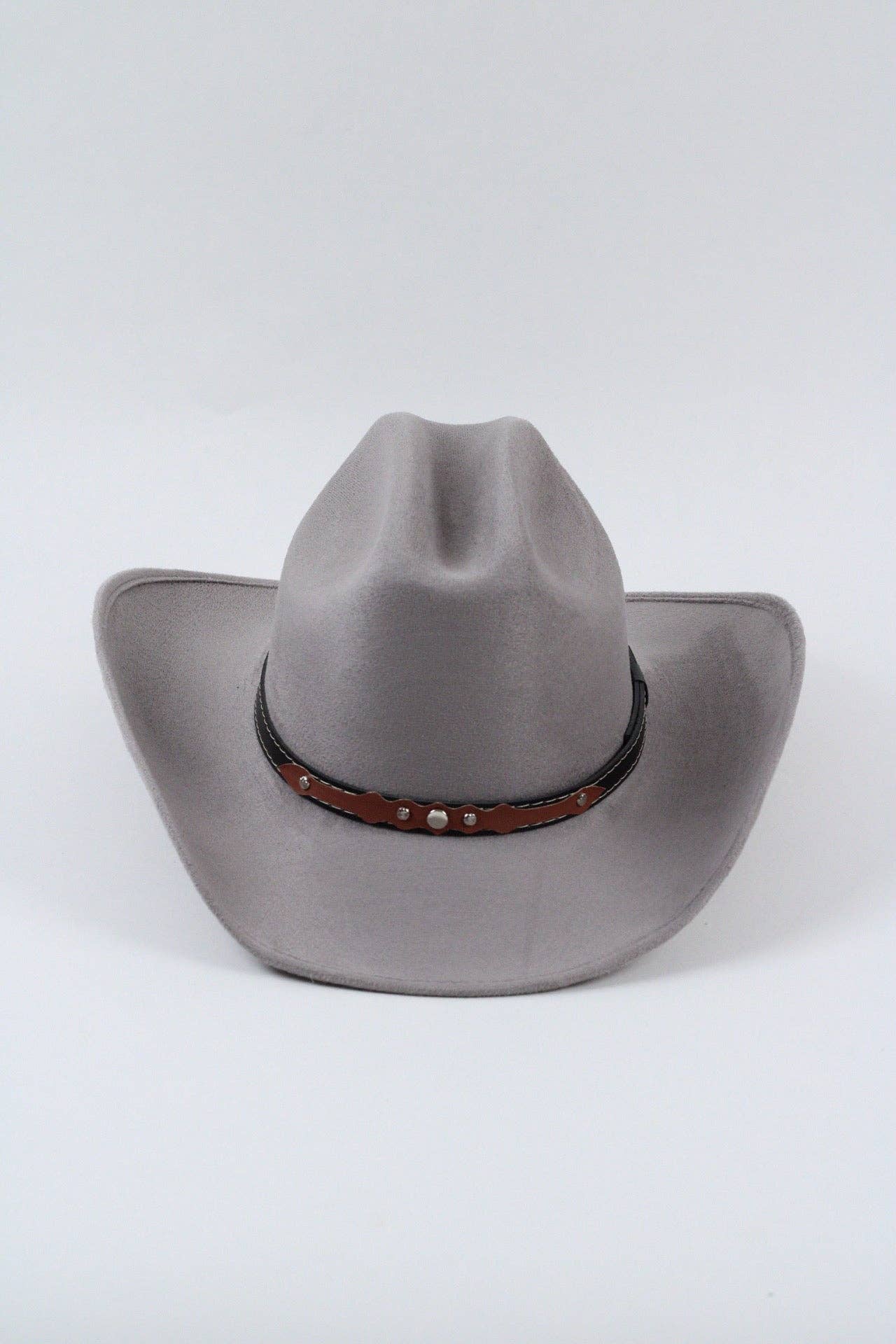 Texana Vegan Suede Cowboy Hat - Grey