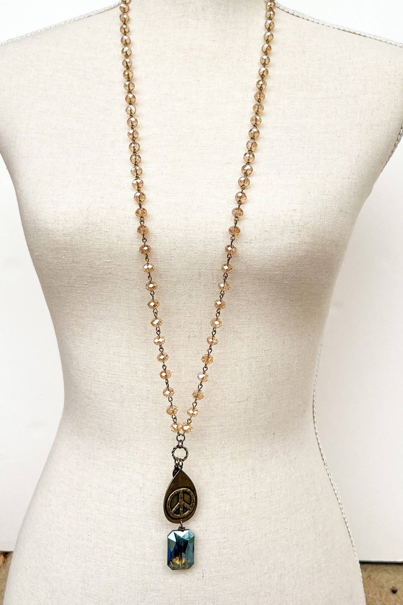 Breathe Necklace in Bronze