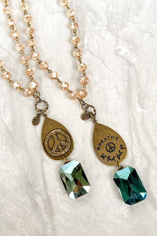 Breathe Necklace in Bronze