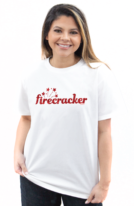 Firecracker White Tee Shirt
