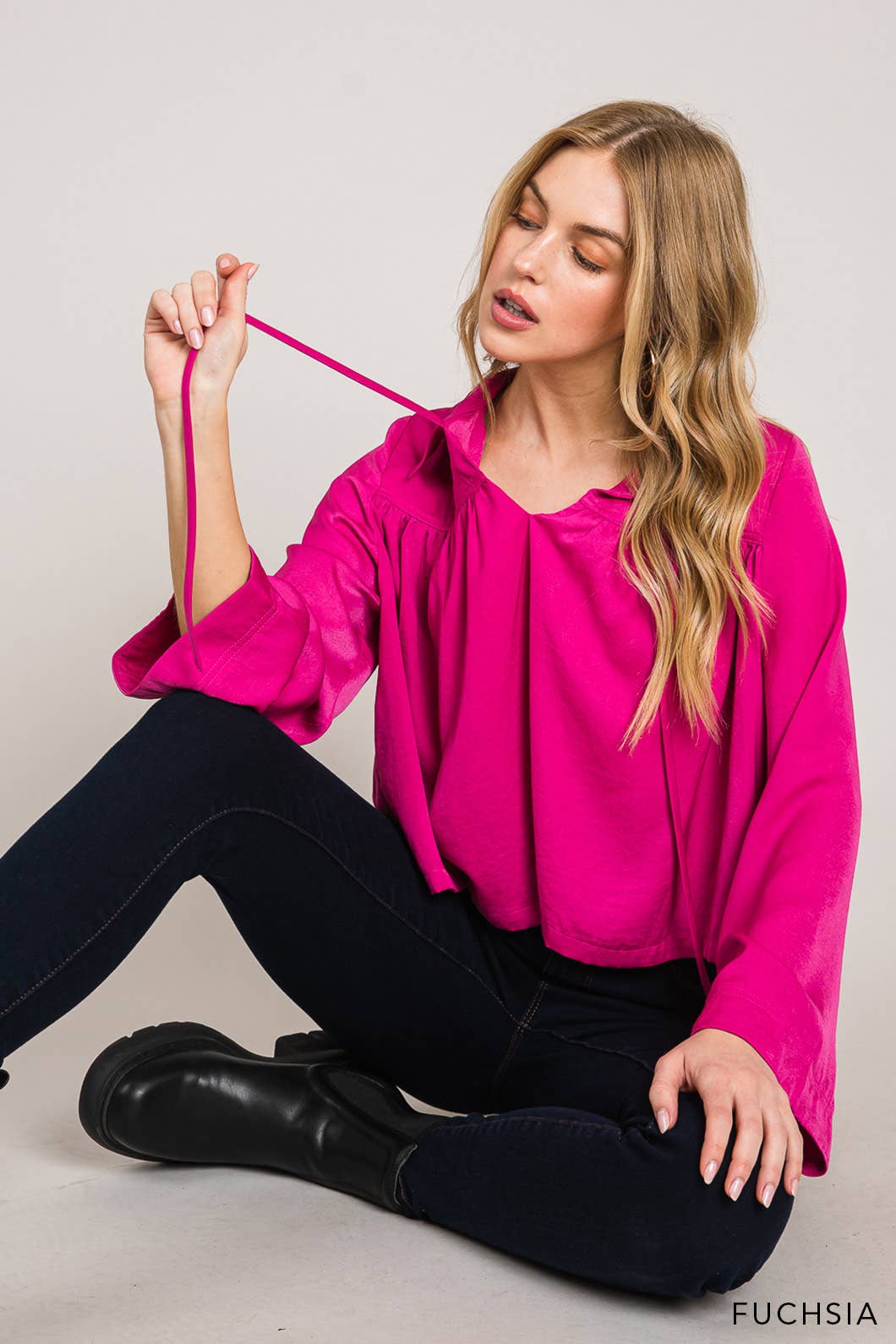 Hot Pink Blouse