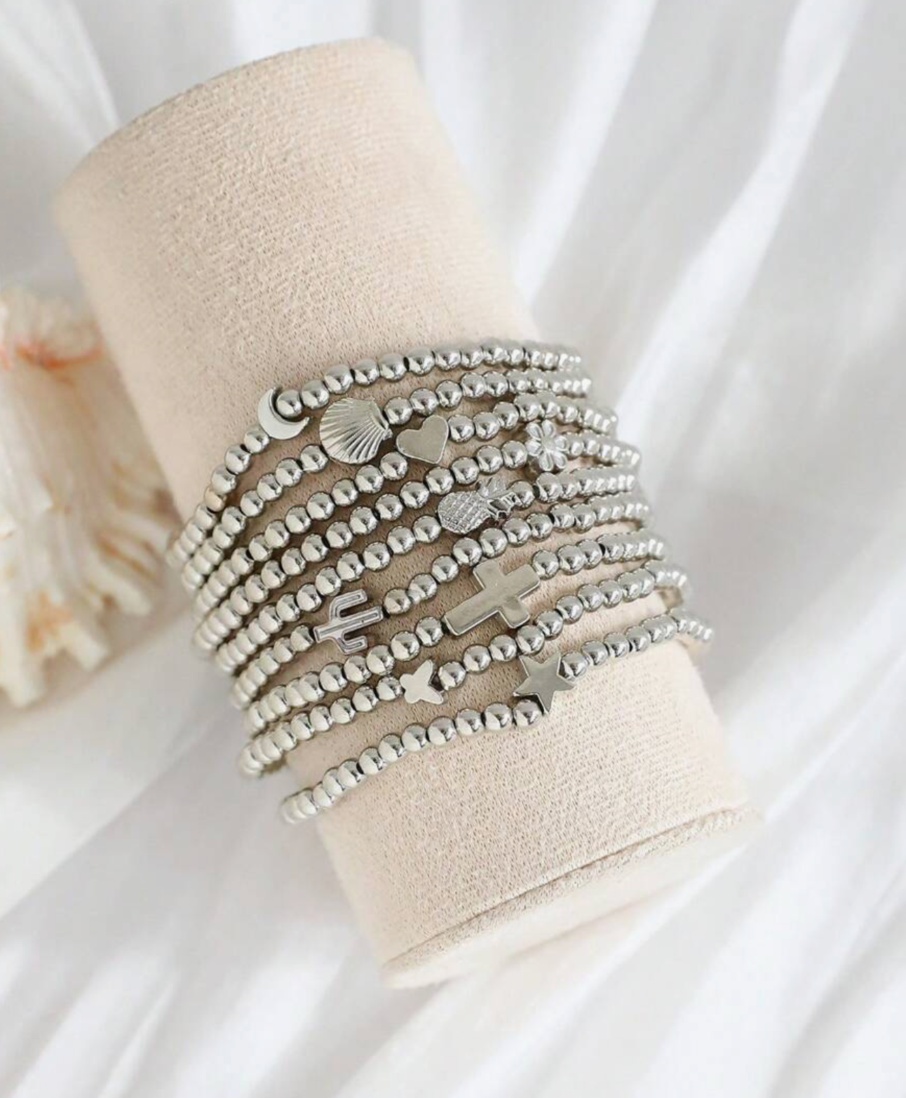 Silver or Gold Stretch Bracelets - Individual