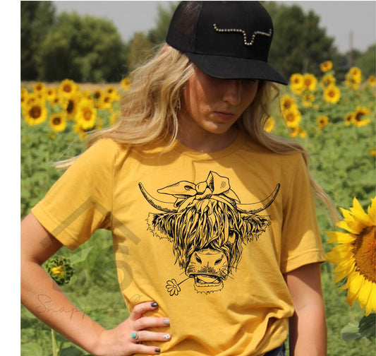 Highlander Tee - Mustard